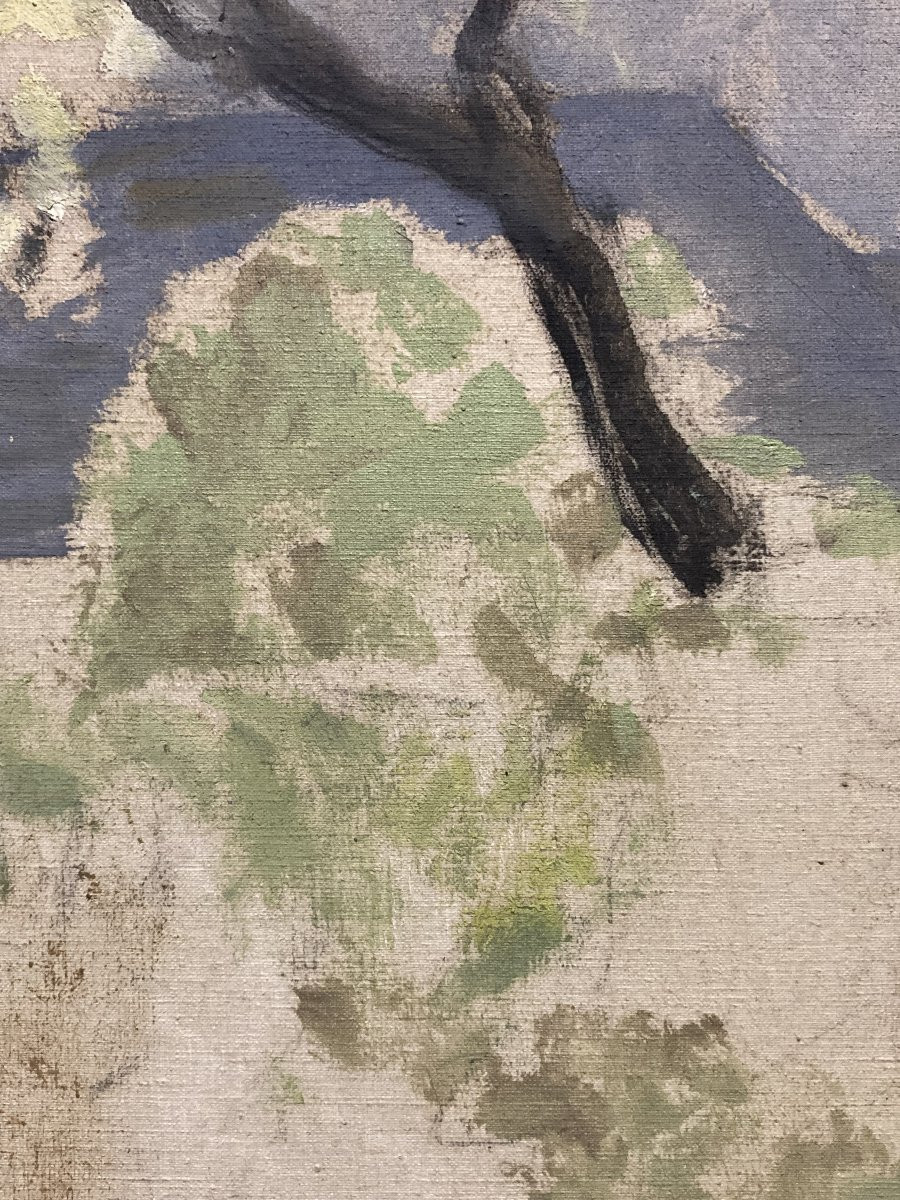 Marthe ORANT (1874-1957), Le Printemps, huile sur toile-photo-6