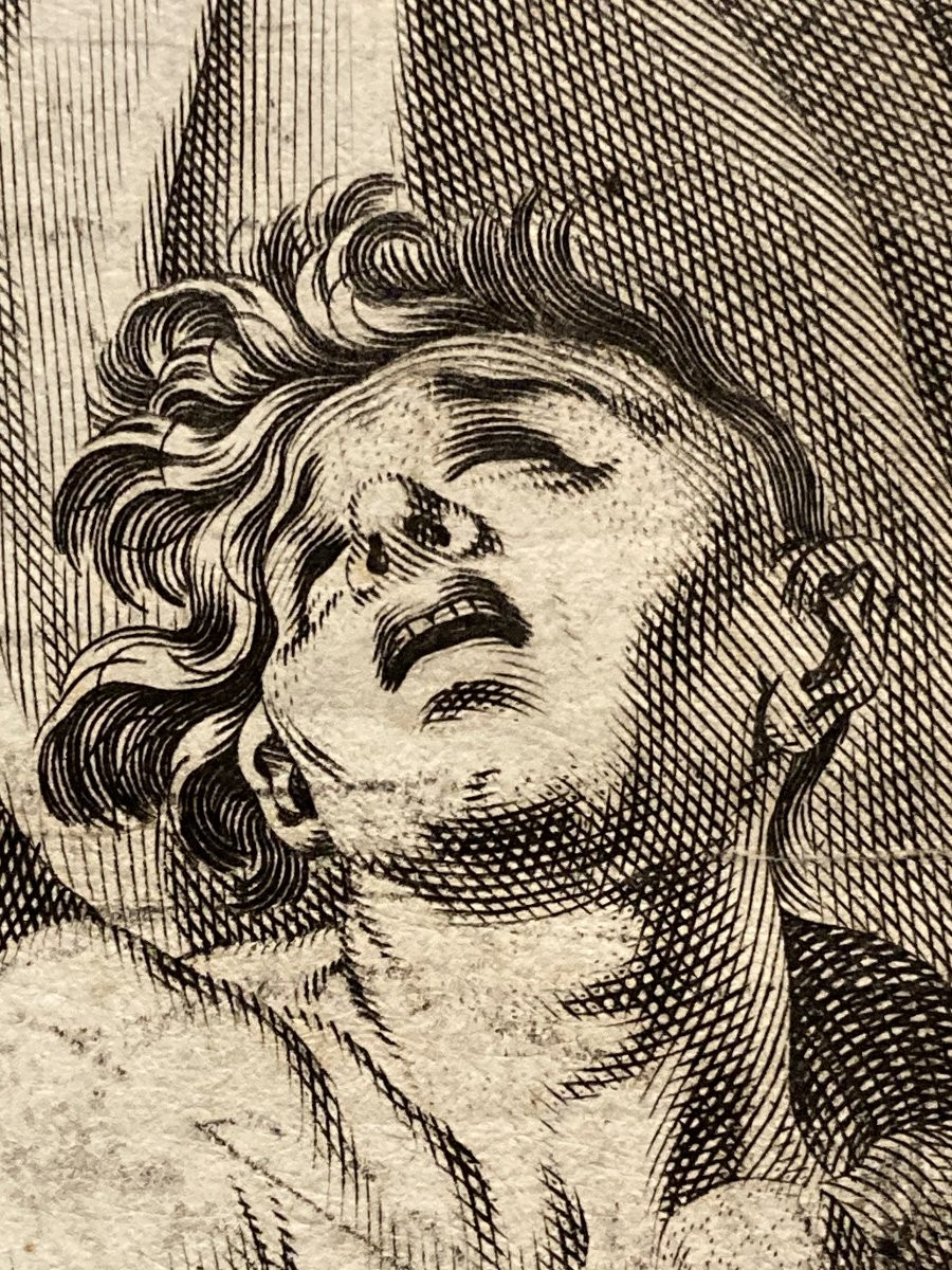 Francesco VILLAMENA (1566-1626), Moïse et le Serpent d'Airain, 1597, Burin-photo-6