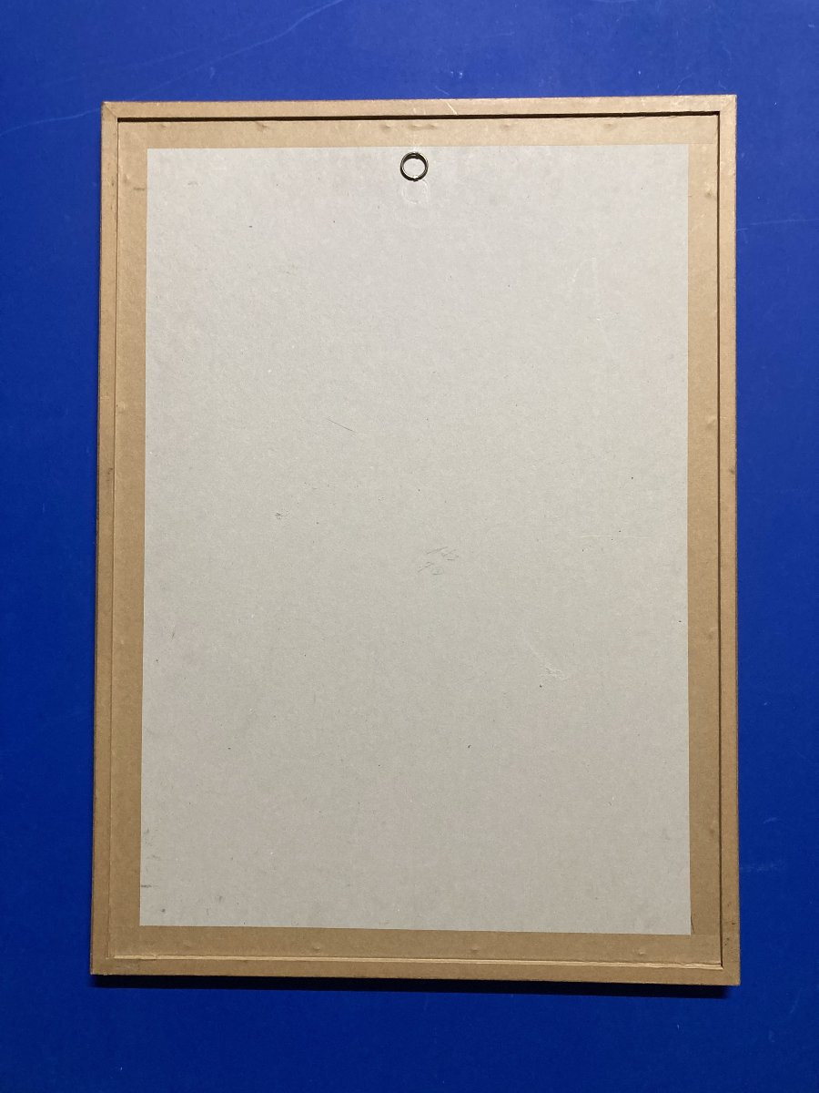 Manolo Ruiz-pipó (1929-1998), Couple Of Biot, Watercolor And Gouache, Signed, 1959, Framed-photo-2