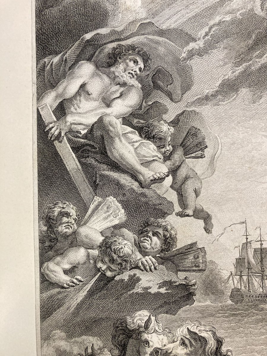 Jean-Baptiste Tilliard (1740-1813), Quos Ego Motos Praestat Componere Fluctus, Burin, 1775-photo-2