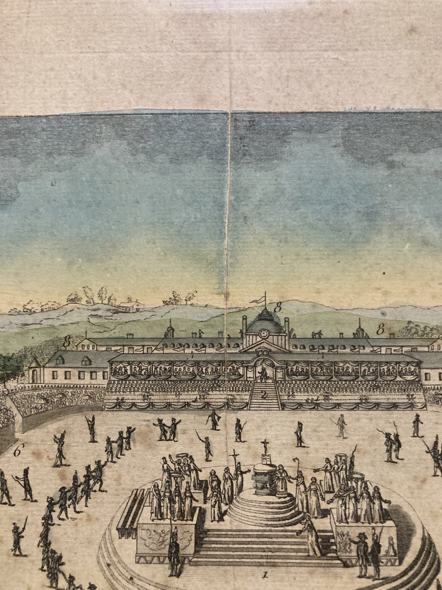 Vue du Champ de Mars dit de la Fédération à la Journée Mémorable du 14 Juillet 1790, estampe-photo-5