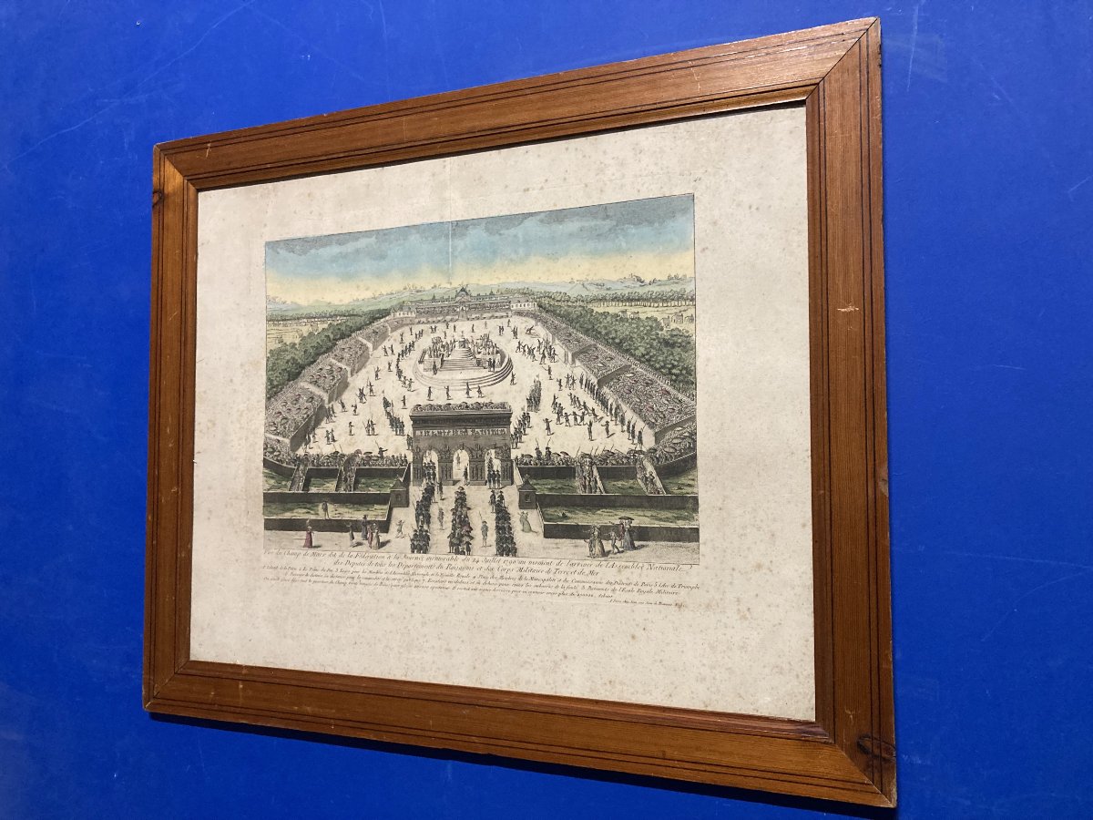 Vue du Champ de Mars dit de la Fédération à la Journée Mémorable du 14 Juillet 1790, estampe-photo-6