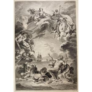 Jean-Baptiste Tilliard (1740-1813), Quos Ego Motos Praestat Componere Fluctus, Burin, 1775