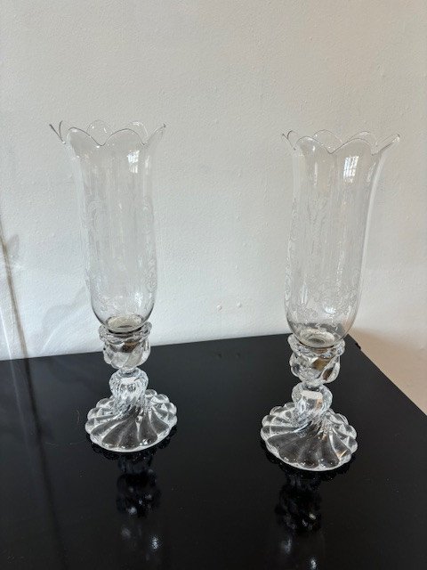 Pair Of Candelabra | Baccarat | Crystal-photo-2