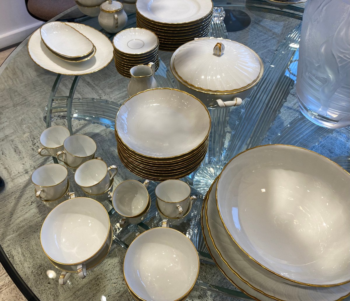 Service de table vaisselle en porcelaine - Centre Vaisselle - Porcelaine  blanche et décorée, plats et assiettes en porcelaine