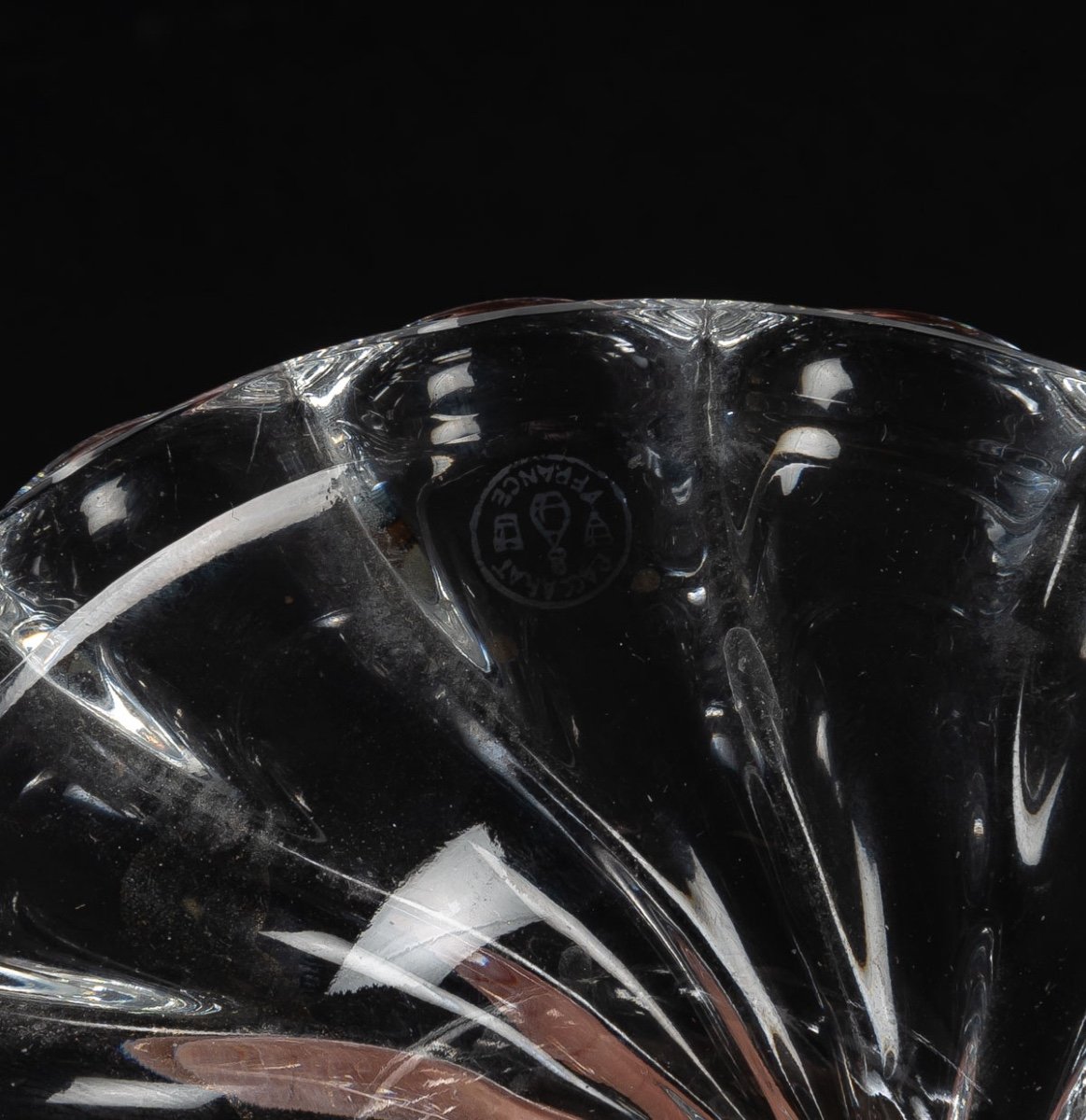 Candélabres En Cristal Baccarat Du XXe Siècle - Paire à Une Lumière En Parfait état-photo-1
