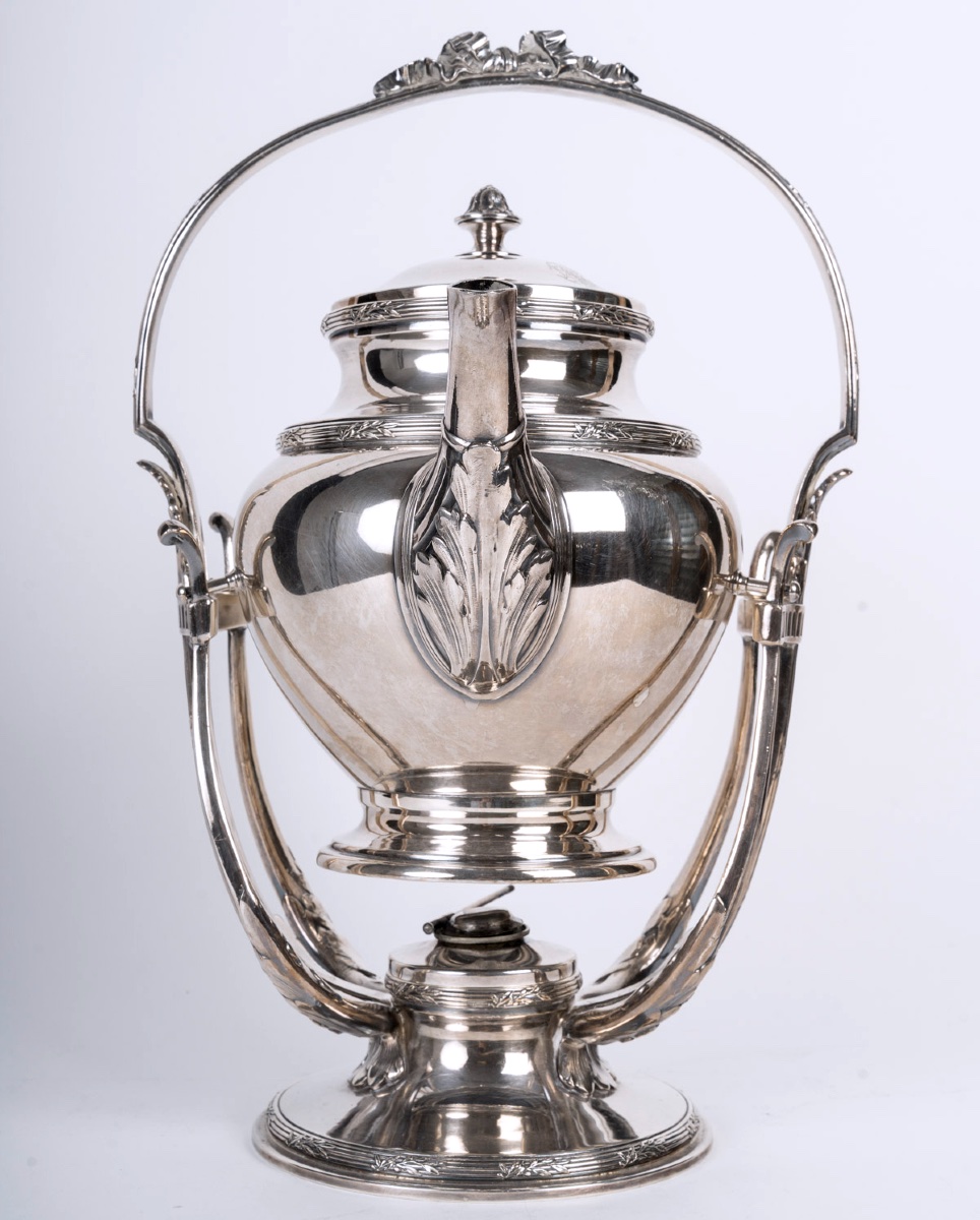 Samovar Christofle En Métal Argenté – Art De La Table De Prestige – XXᵉ Siècle-photo-2