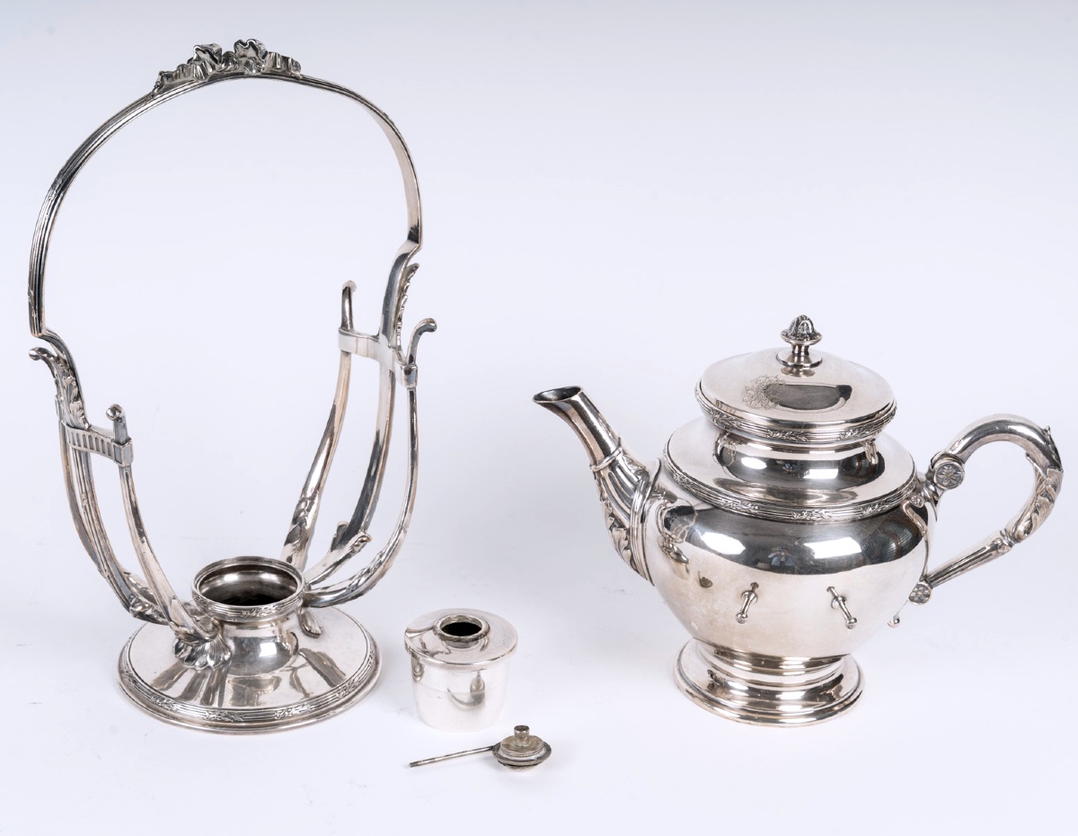 Samovar Christofle En Métal Argenté – Art De La Table De Prestige – XXᵉ Siècle-photo-2