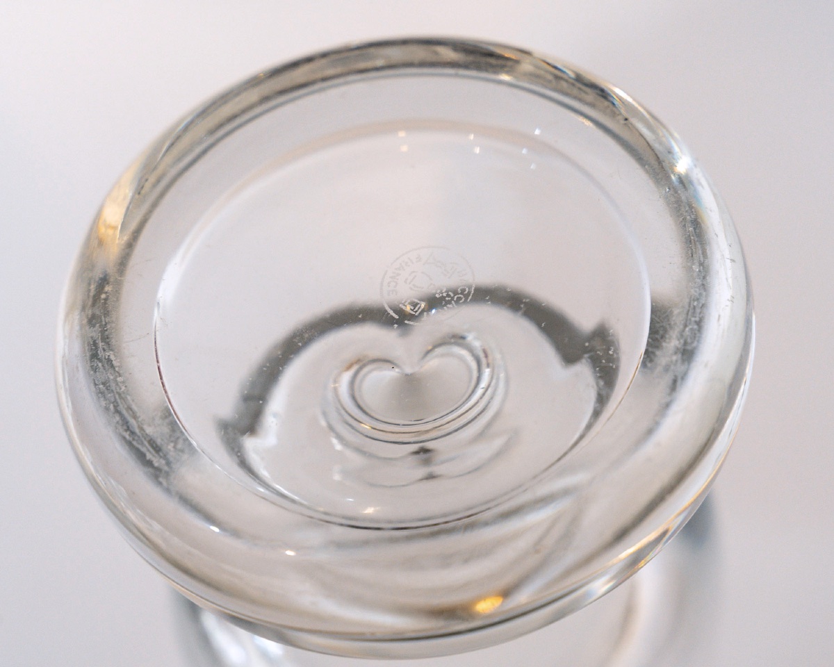 Vase Soliflore en Cristal Signé Baccarat – Design 1960 (H. 29 cm)-photo-2