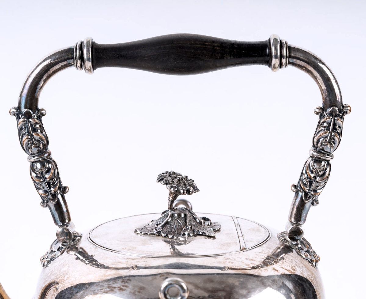 Silver-plated Samovar – Maison Balaine Paris, Early 20th Century, Art Nouveau Style-photo-2