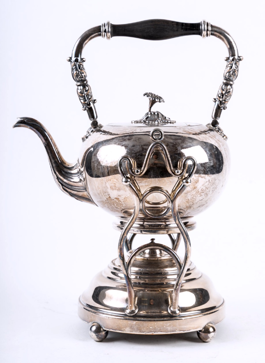 Silver-plated Samovar – Maison Balaine Paris, Early 20th Century, Art Nouveau Style-photo-4