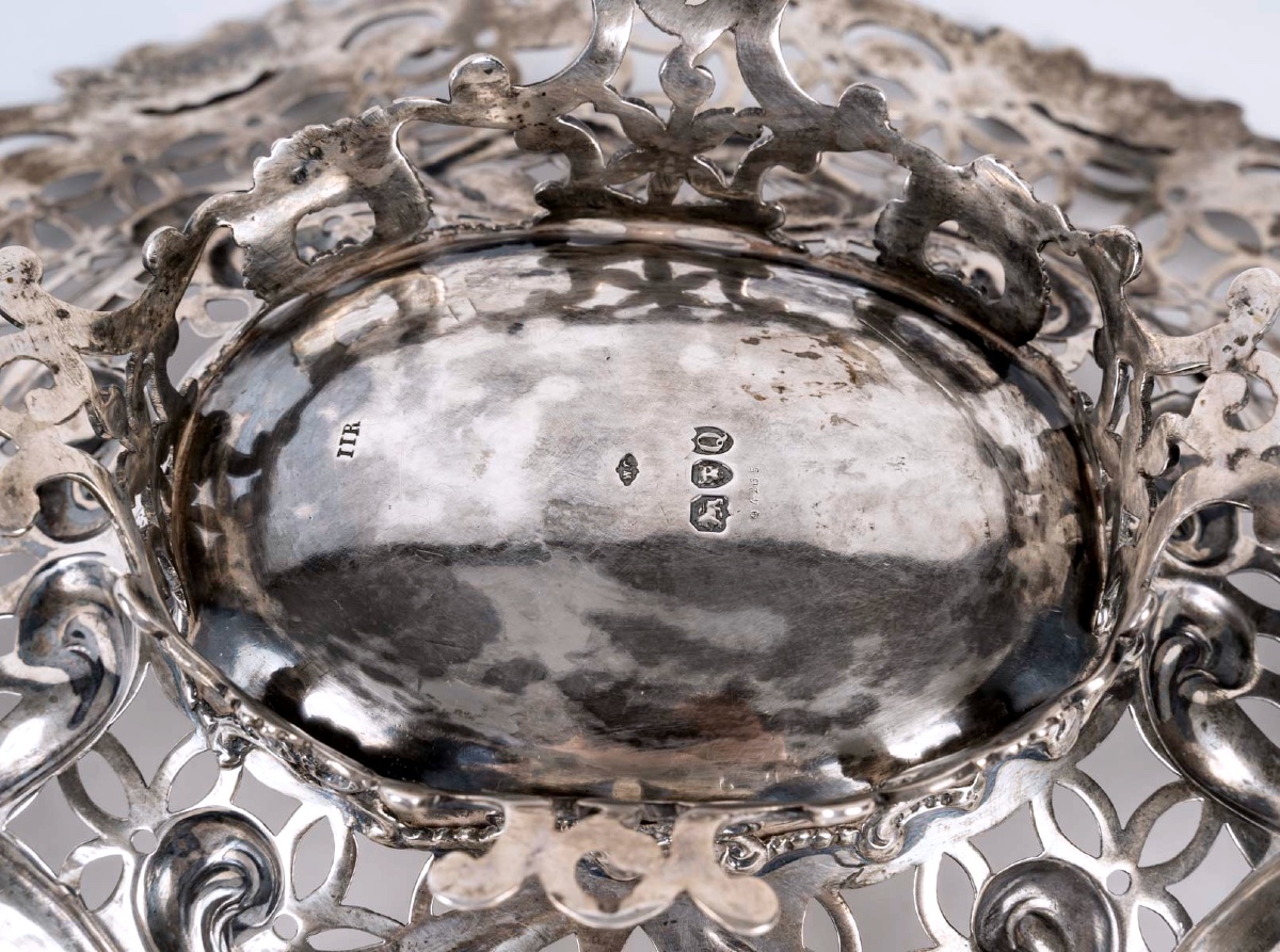Sterling Silver Pierced Coupe – Tiffany & Co Paris, London 19th Century – Rocaille Style-photo-1
