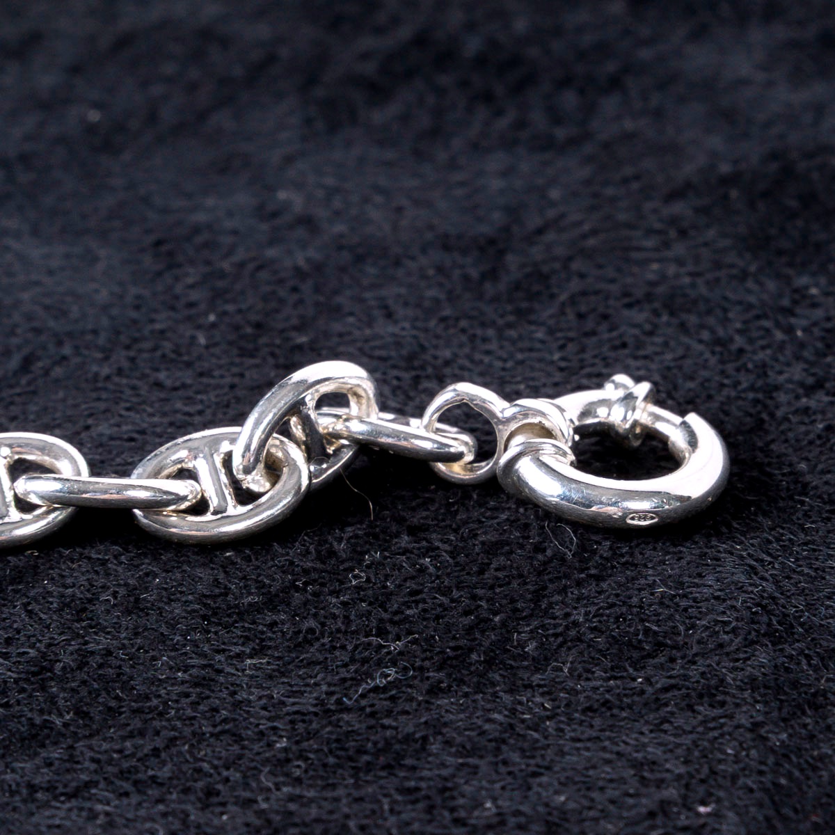 Paire de Bracelets Modernes en Argent Massif – Travail Français-photo-1