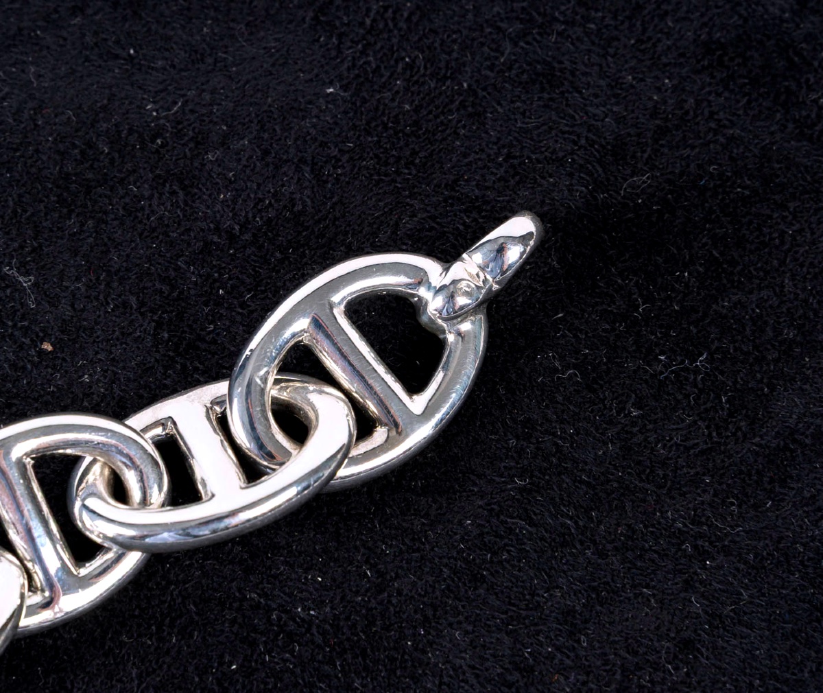 Paire de Bracelets Modernes en Argent Massif – Travail Français-photo-2