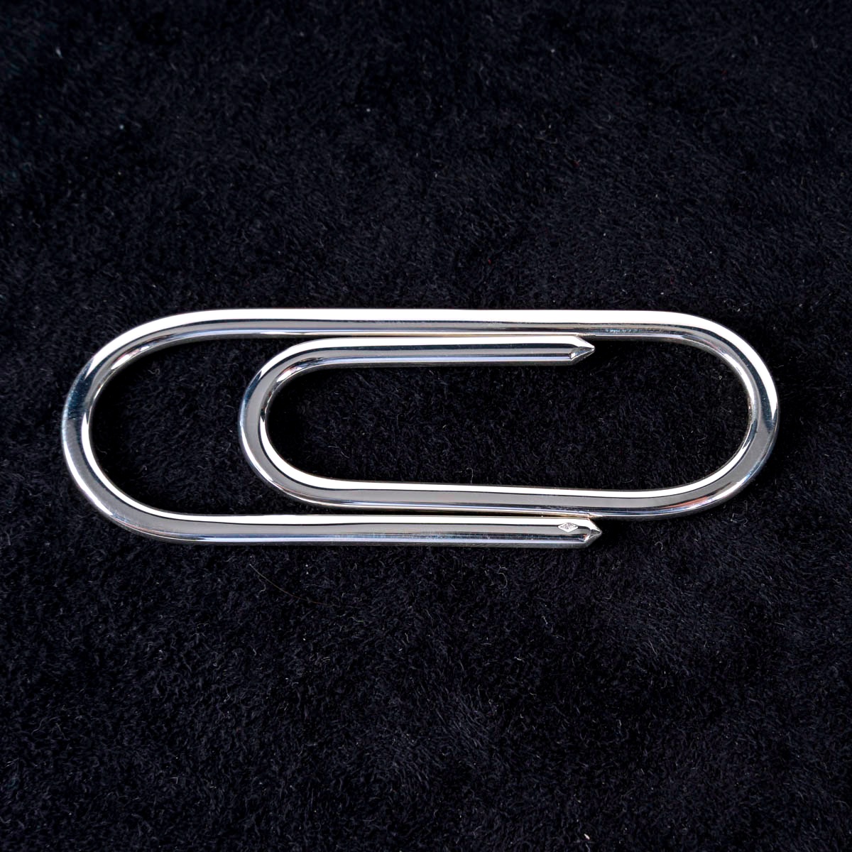 Pince à Billets en Argent Massif – Design Moderne en Forme de Trombone-photo-2