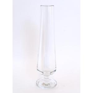 Vase Soliflore en Cristal Signé Baccarat – Design 1960 (H. 29 cm)