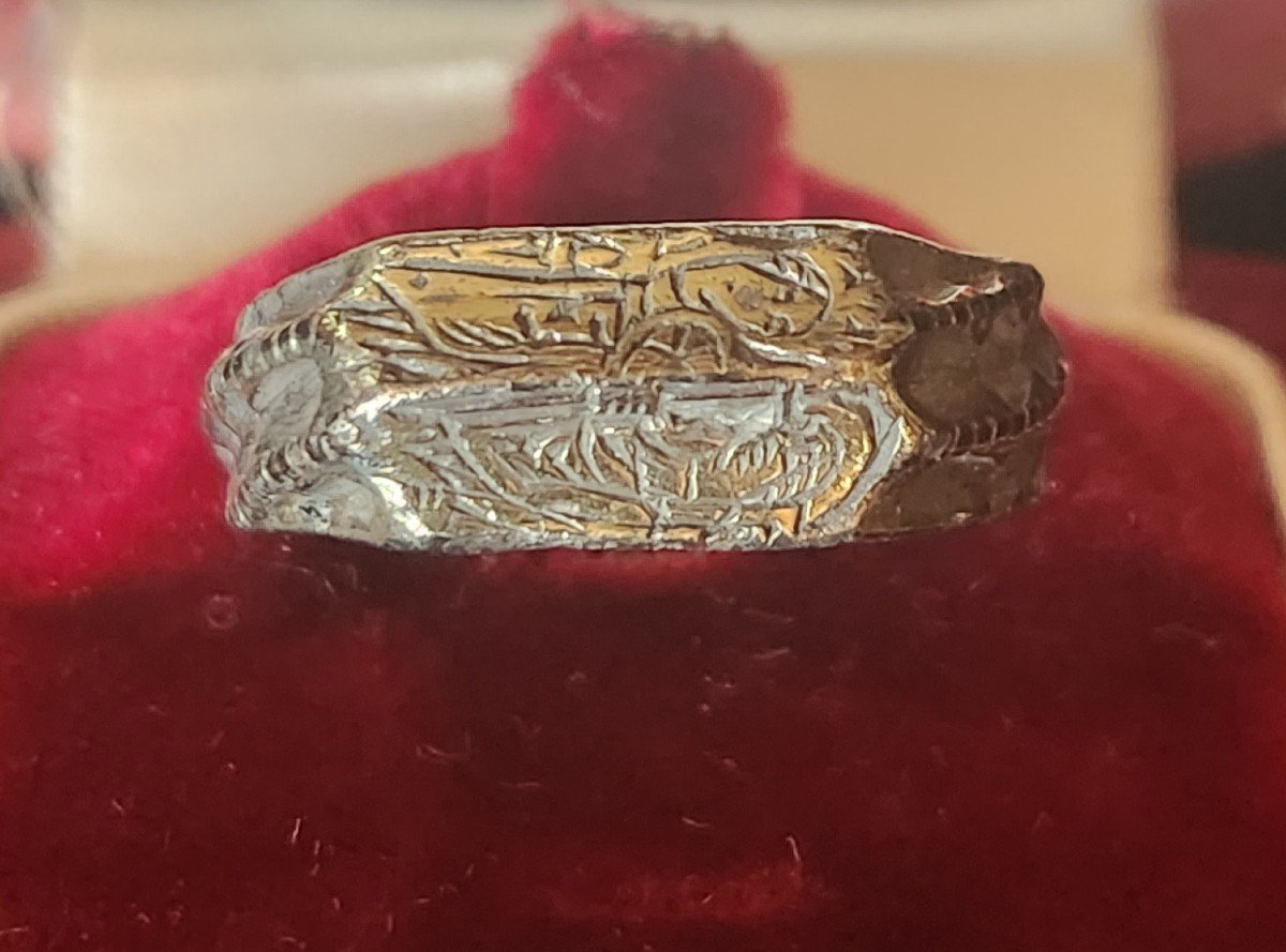 Medieval Iconographic Ring England 15th Century-photo-2