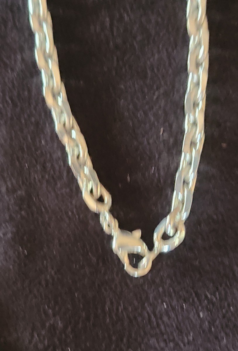 Silver Long Necklace -photo-3