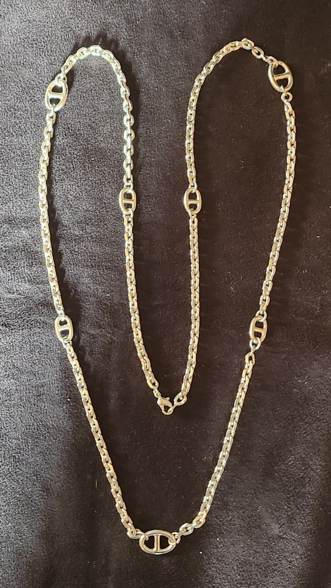 Silver Long Necklace 