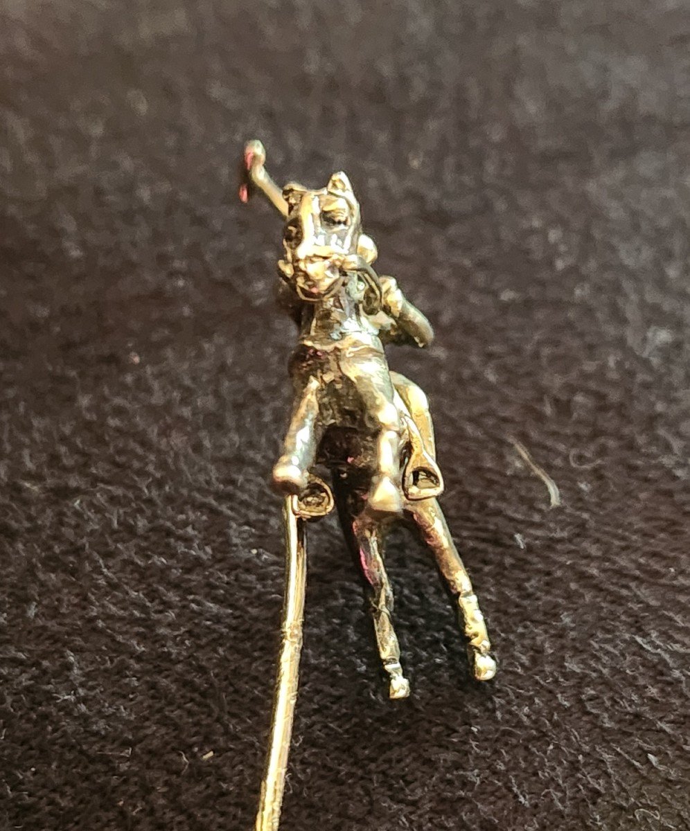 Polo Player Vermeil Pin -photo-4