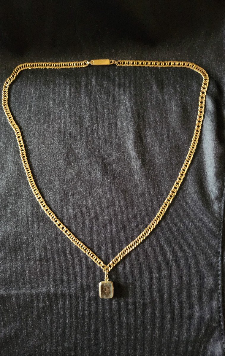 Collier Reliquaire Miniature 19 ème Siècle -photo-2