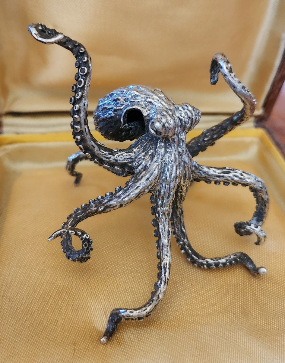 Sculpture En Argent Pieuvre.....-photo-3
