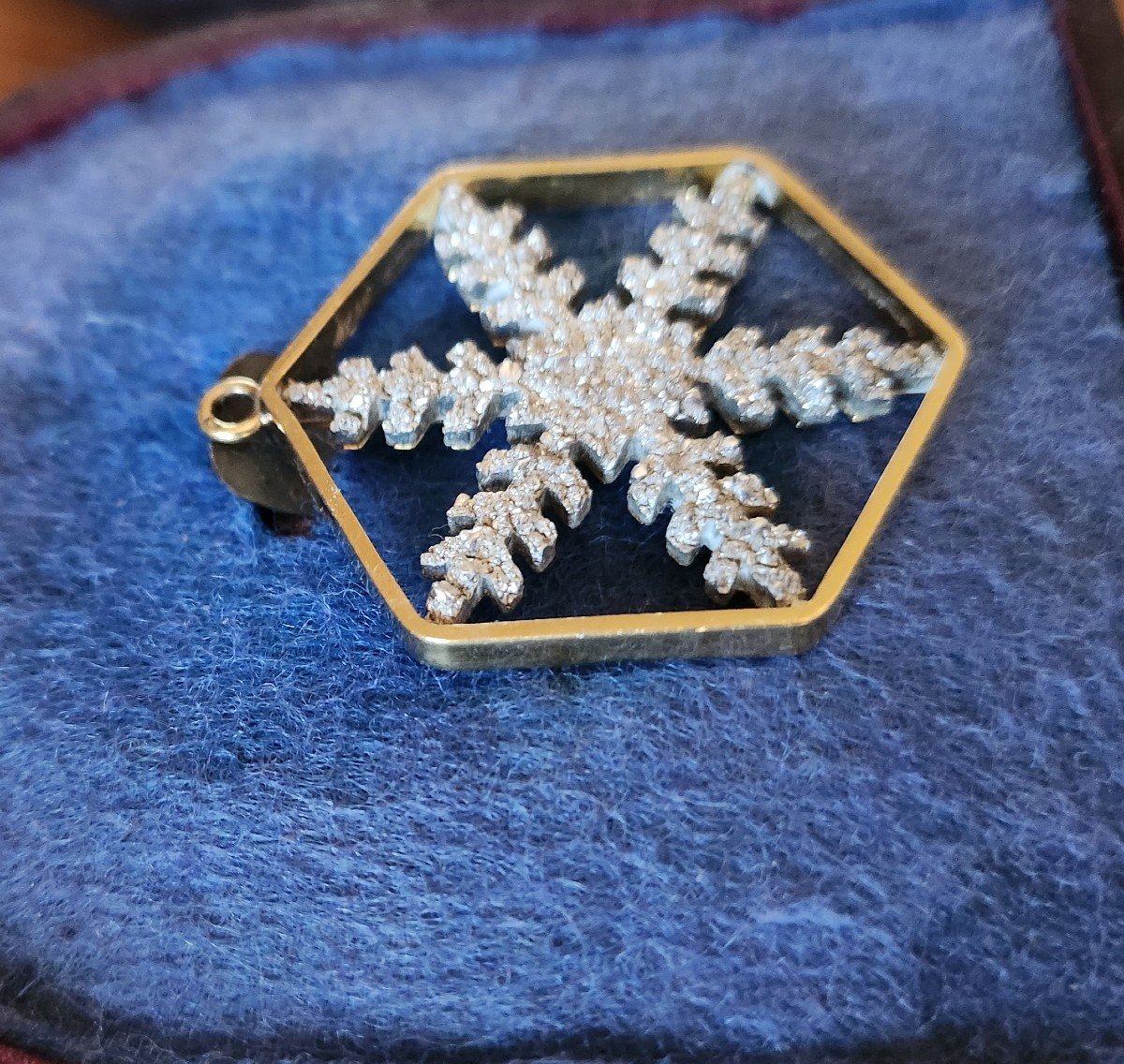 Pendentif Flocon De Neige En Argent-photo-3