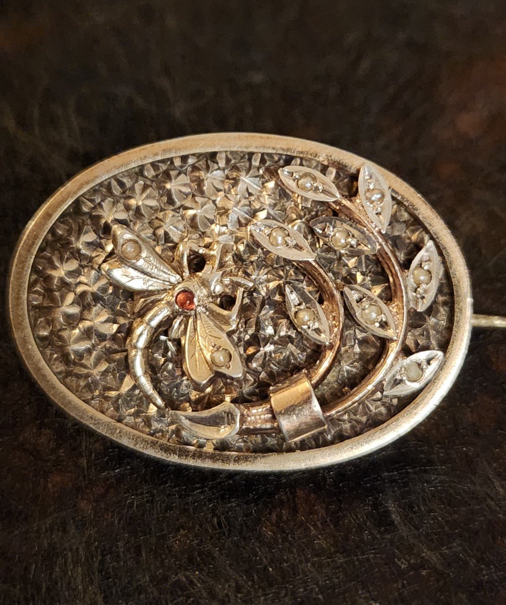 Silver Dragonfly Brooch