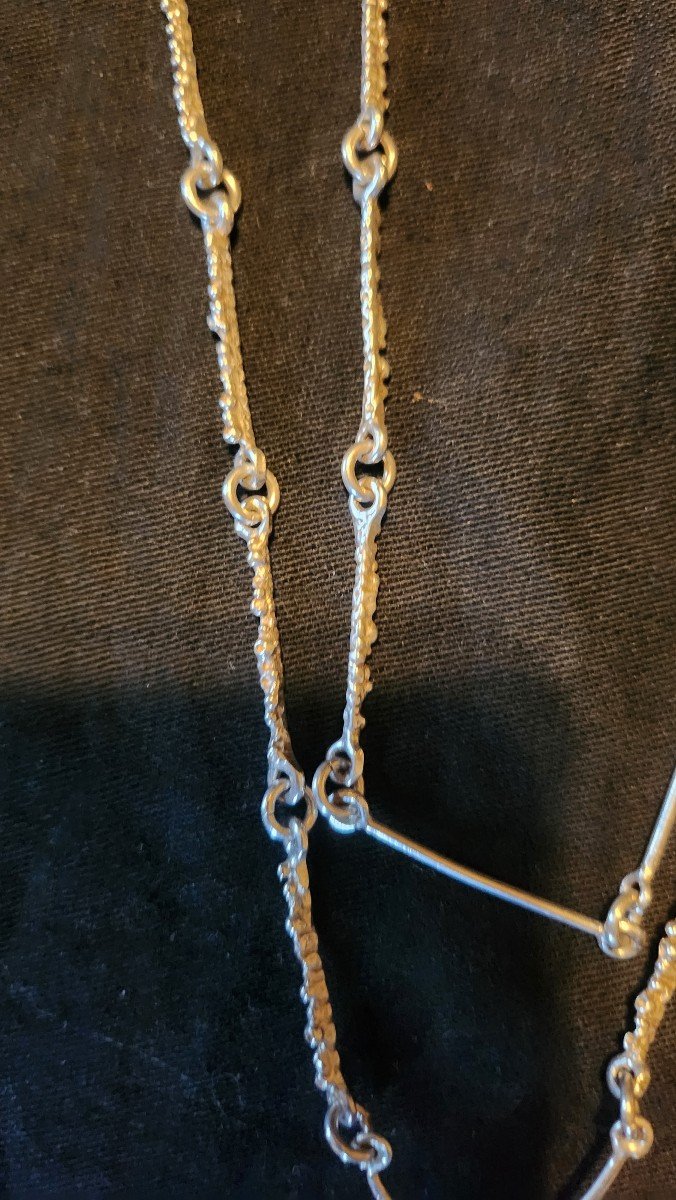 Juhls Scandinavian Design Silver Necklace-photo-3