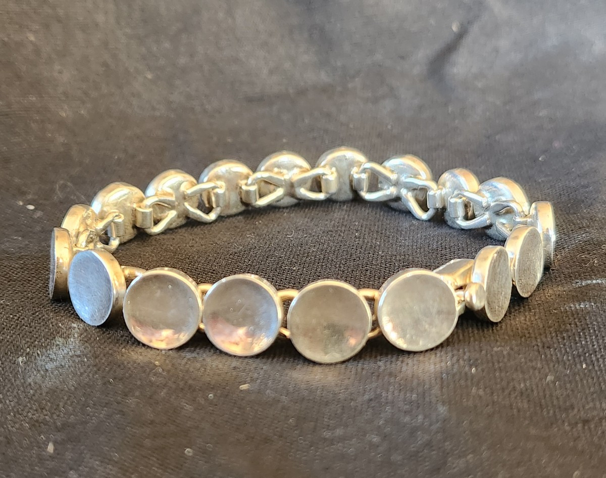 Bracelet En Argent Moderniste