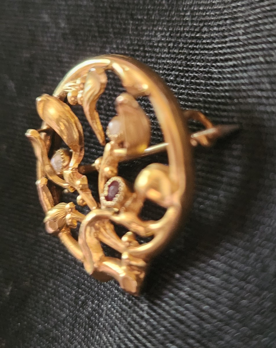 Broche Gui Art Nouveau -photo-3