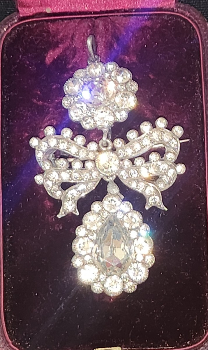 Pendentif broche girandole 19 ème siècle -photo-4