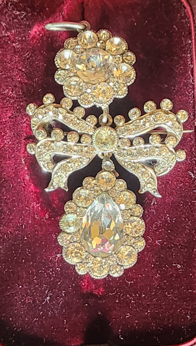 Pendentif broche girandole 19 ème siècle -photo-1