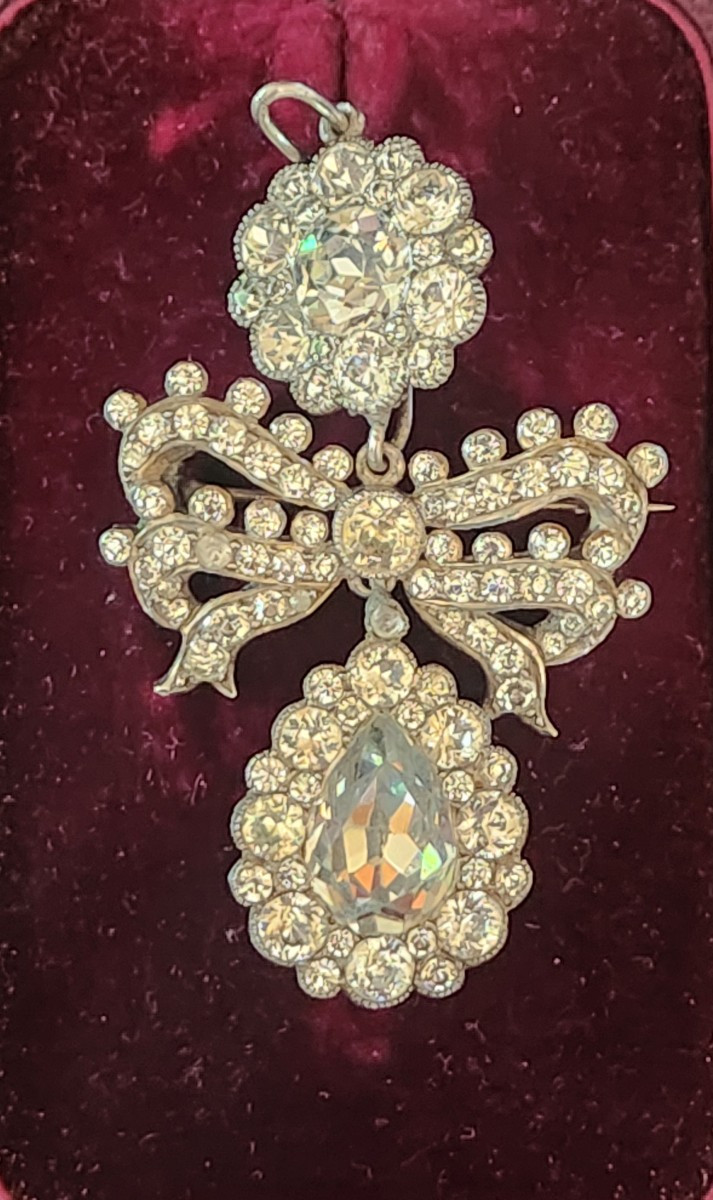 Pendentif broche girandole 19 ème siècle 