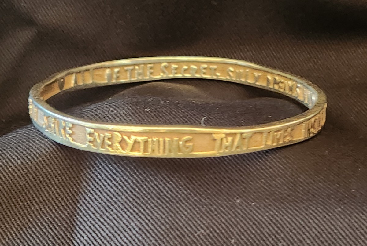 19th Century Silver Bracelet With A Sentimental Message -photo-2
