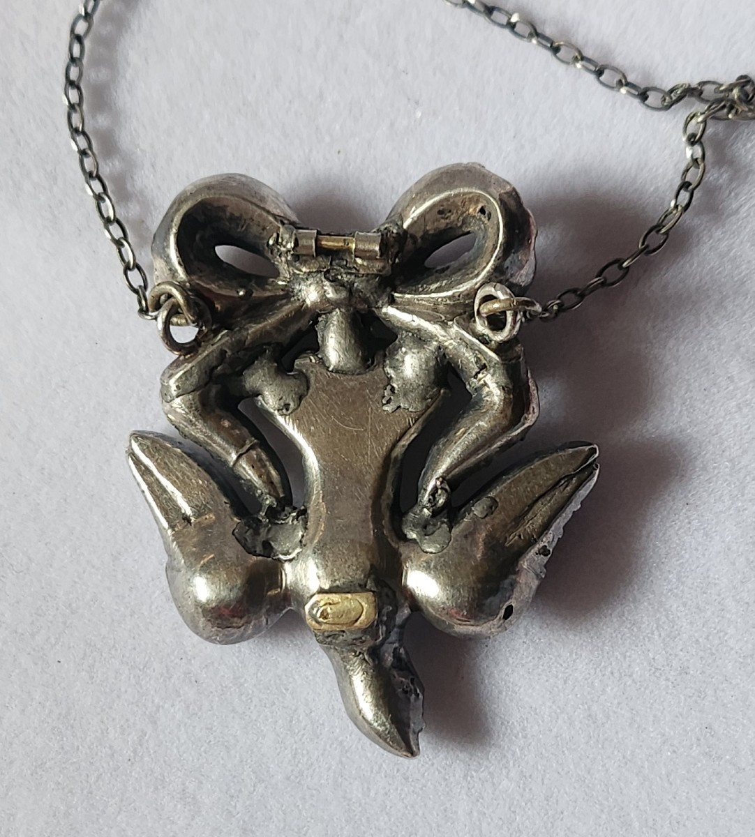 St esprit en argent et pierres du Rhin Normandie 19 ème siècle -photo-3