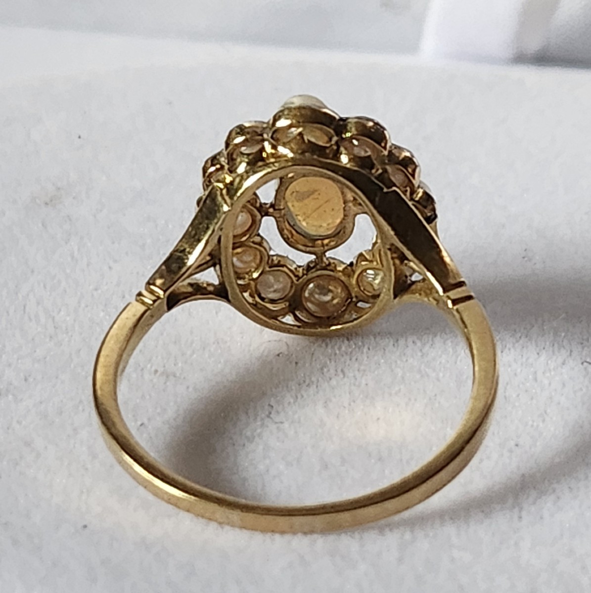 Bague perles et opale 19 ème siècle -photo-4