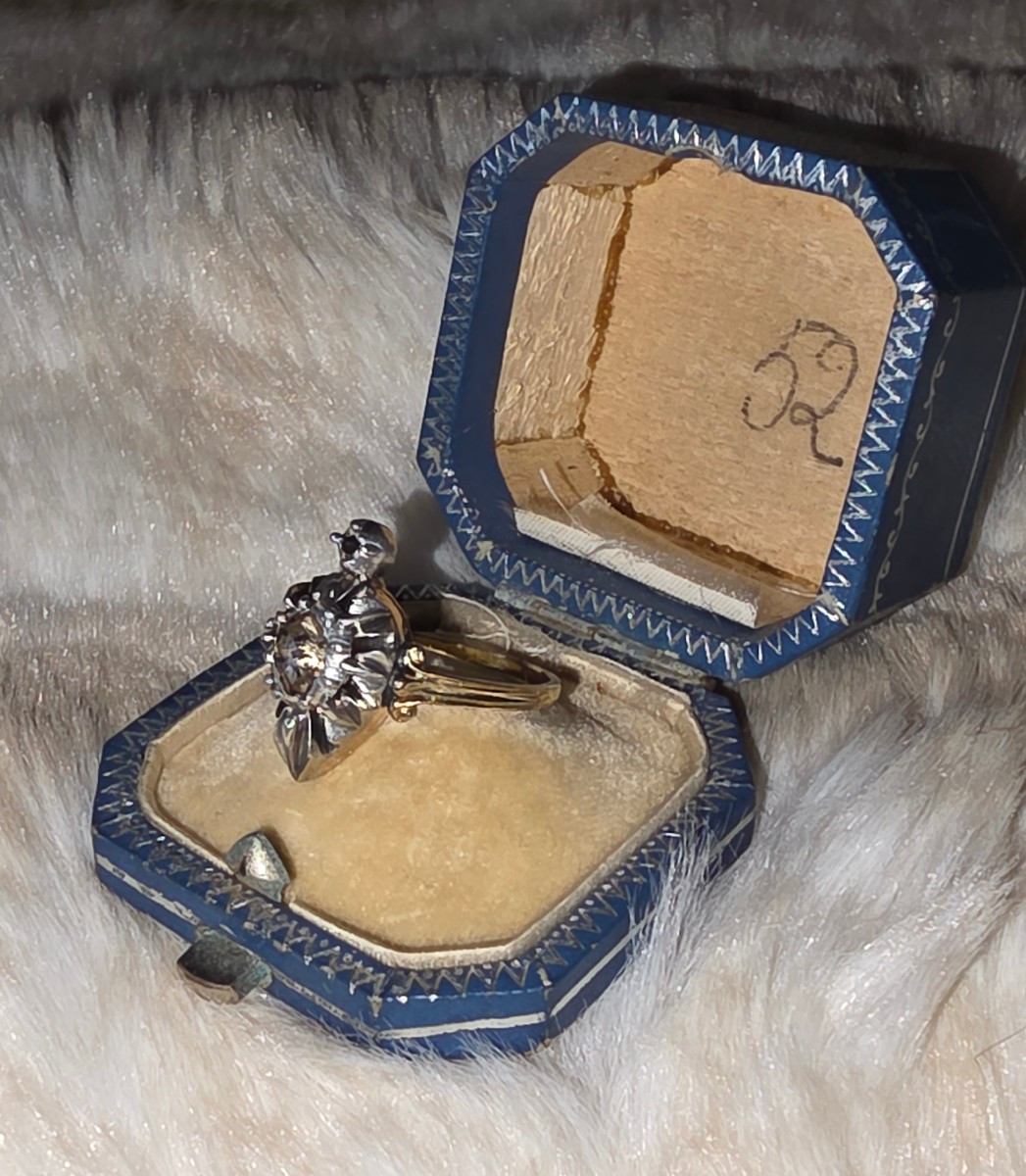 18th Century Gold, Silver, And Diamond Blessing Heart Ring-photo-3