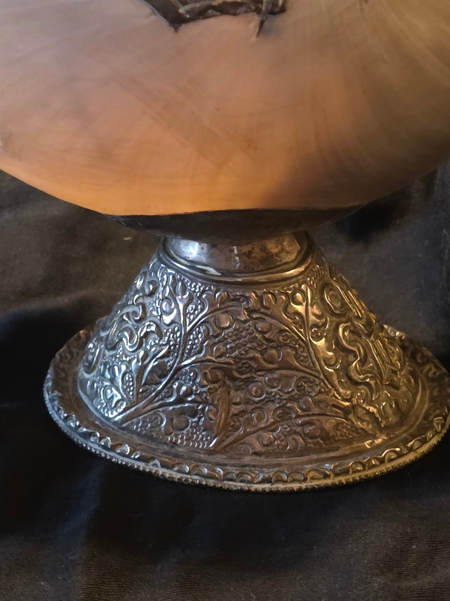 Silver Swan And Nautilus Circa 1900-photo-3