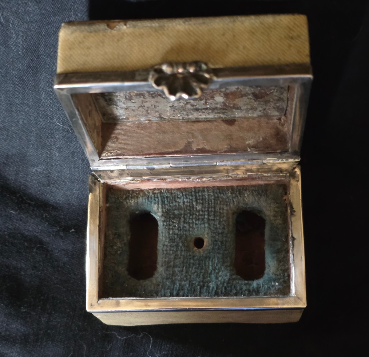 Shagreen And Silver Scented Dressing Table, 18th Century-photo-2