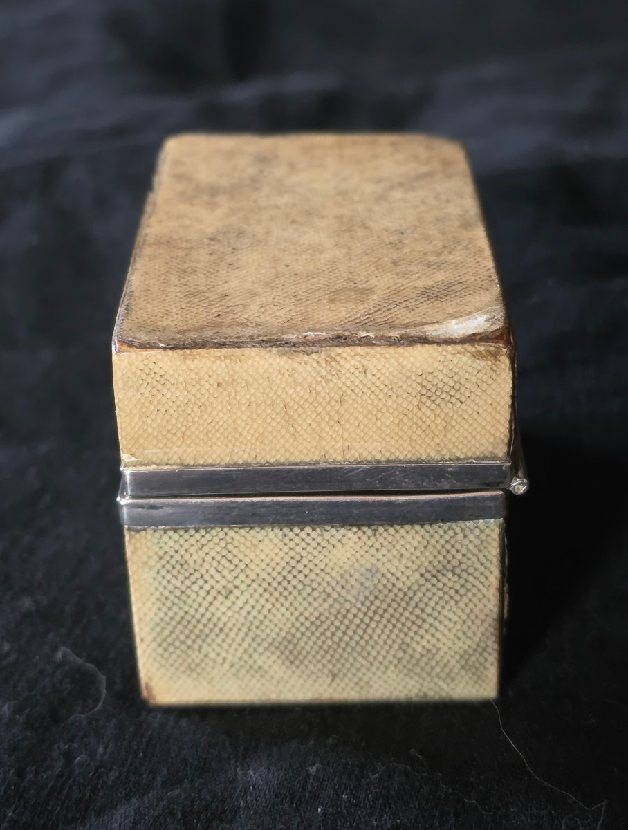 Shagreen And Silver Scented Dressing Table, 18th Century-photo-5