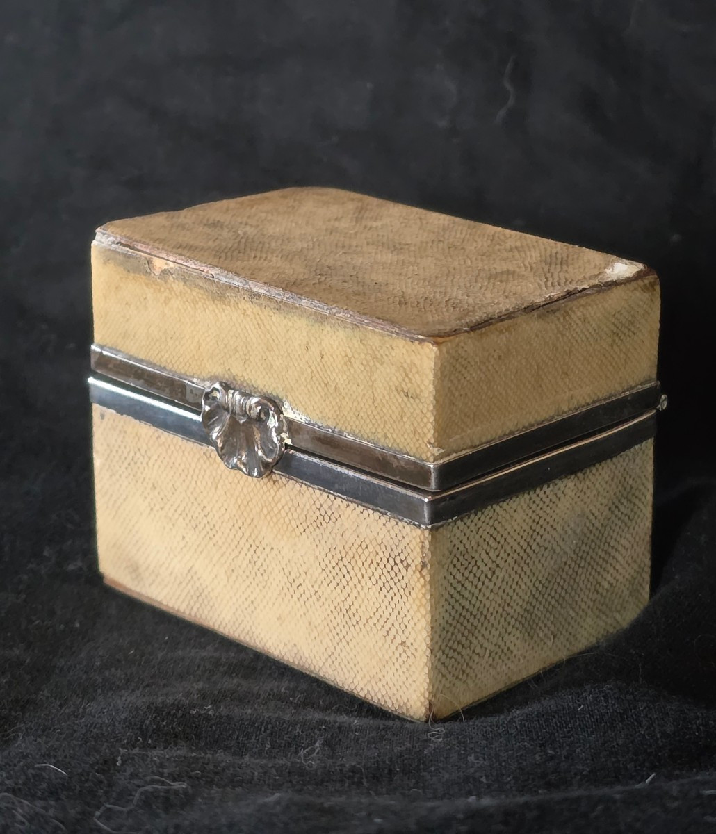 Shagreen And Silver Scented Dressing Table, 18th Century