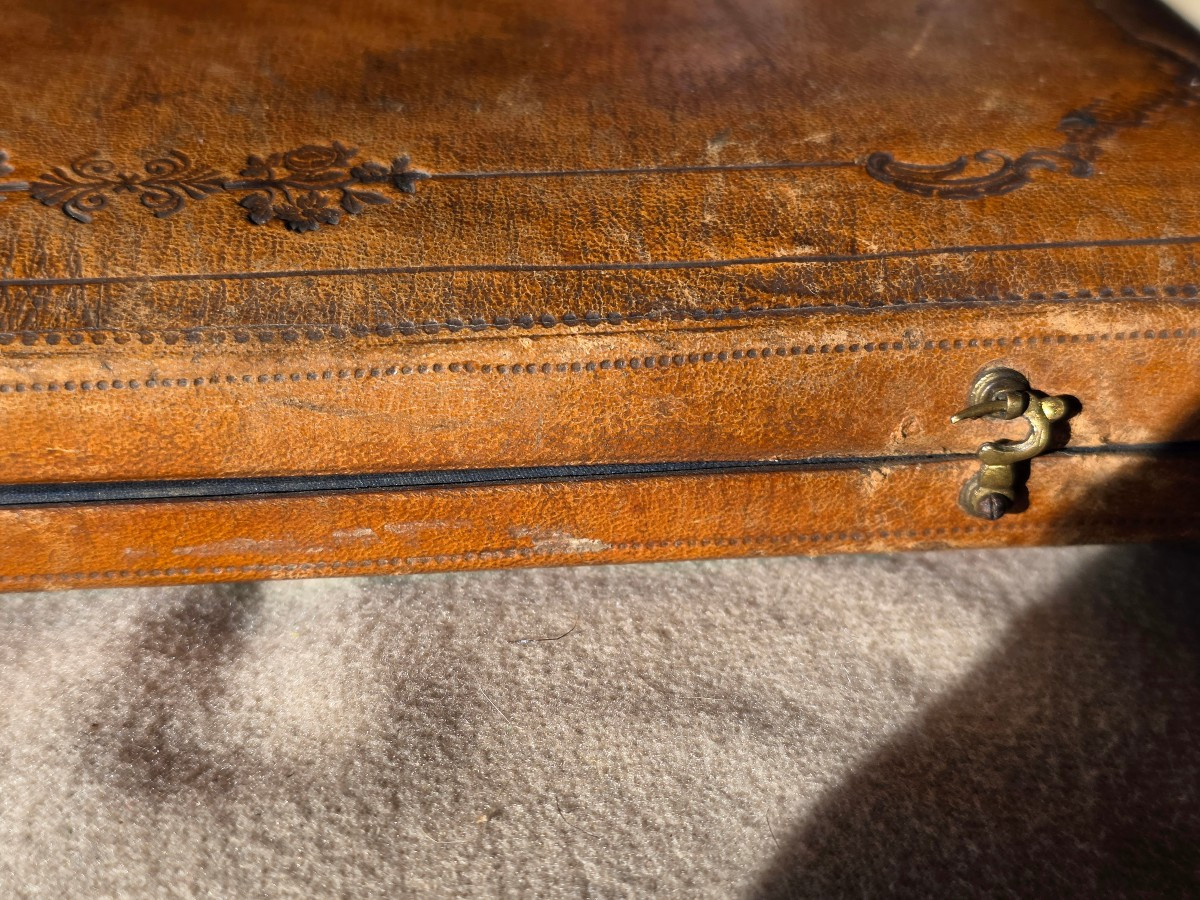 Chapelet en argent et lapis lazuli dans son ecrin 19 eme siecle-photo-3