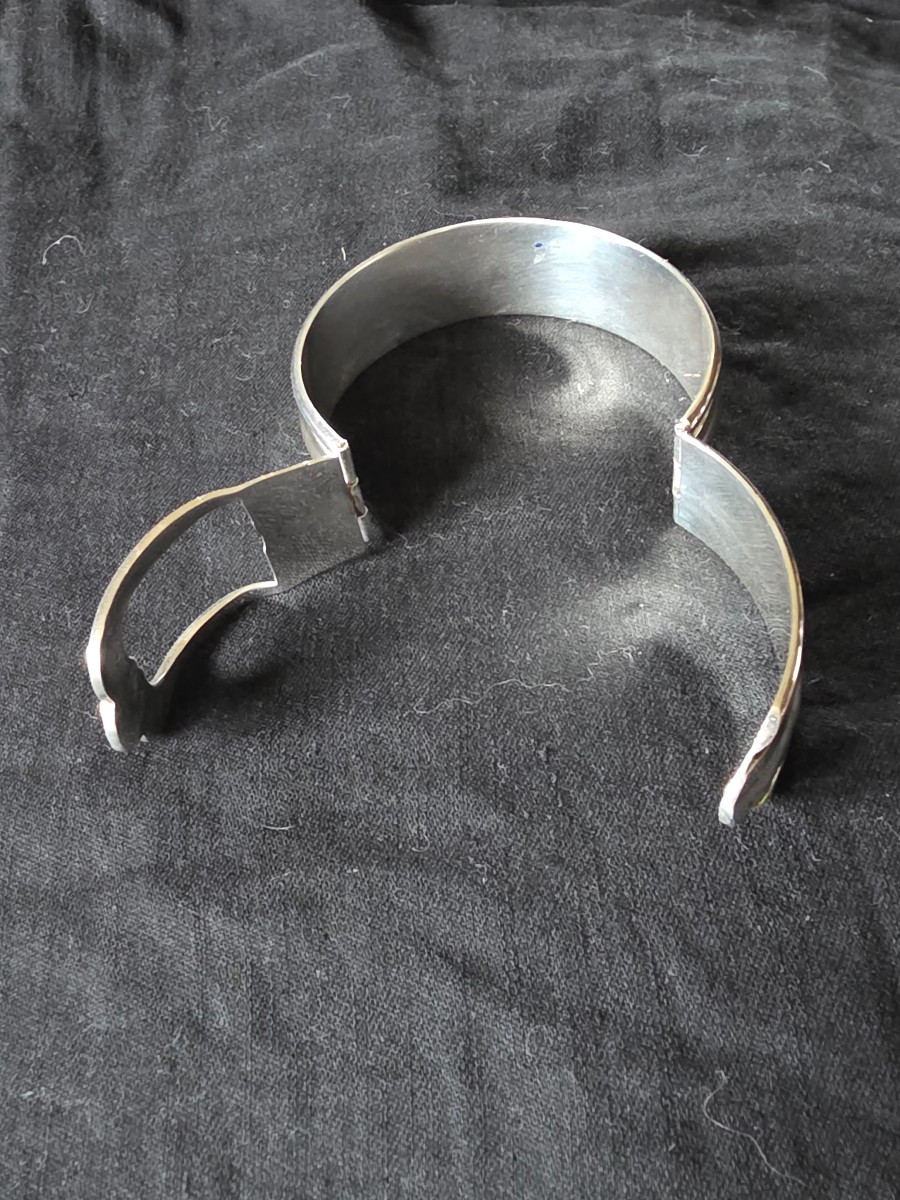 Enamelled Silver Belt Bracelet-photo-3