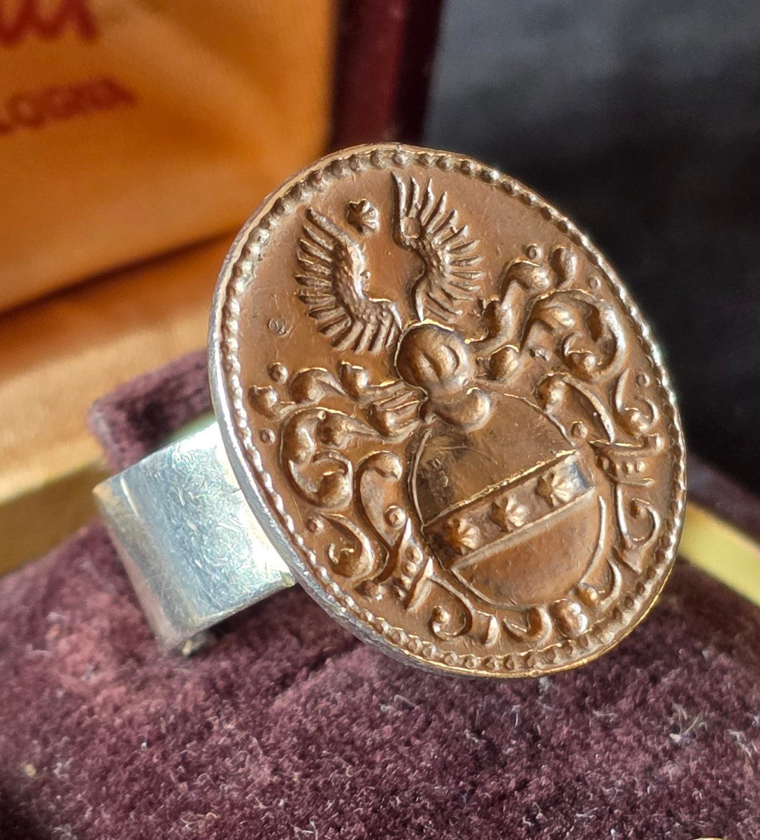 Bague sceau en argent -photo-3