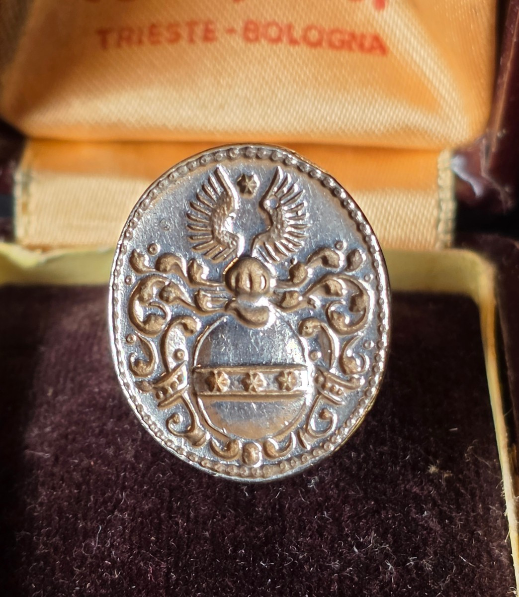 Bague sceau en argent 