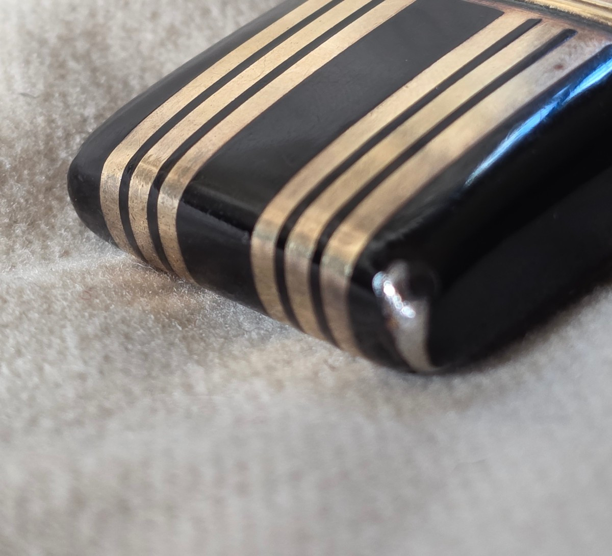 Montre pendentif vermeil et laque arr deco-photo-2