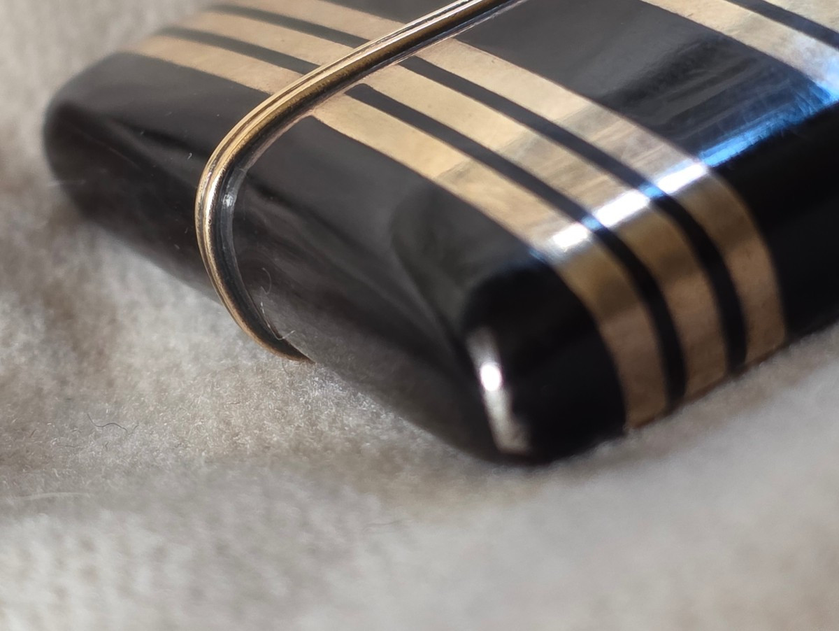 Montre pendentif vermeil et laque arr deco-photo-3