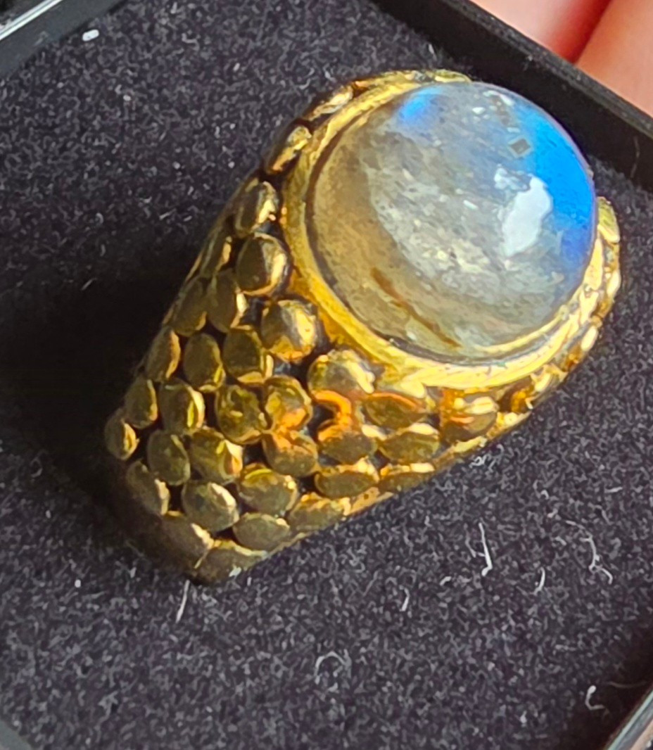 Bague en vermeil et labradors -photo-2