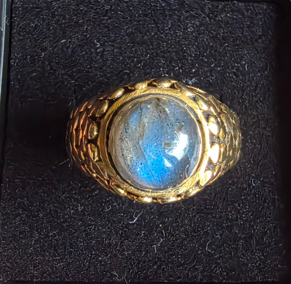Bague en vermeil et labradors 